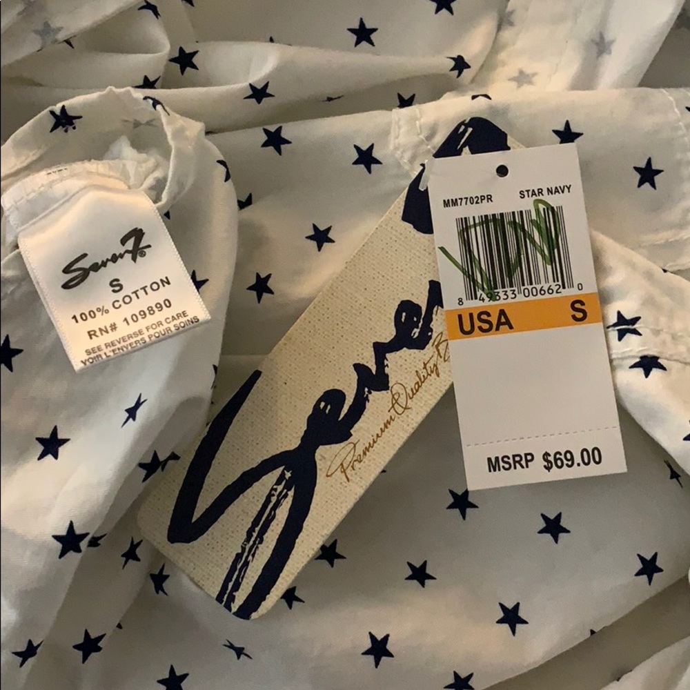 Seven Button Down/Tie front Top - Picture 8 of 8